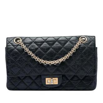 Chanel Pre-owned Vintage Double Flap Shoulder Bag - Dames - Pre-owned - Zwart - Maat: ONE Size Leer