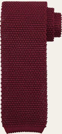Brunello Cucinelli Mens Silk Knit Tie