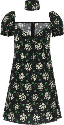 Dolce & Gabbana Black Flower Print Dress