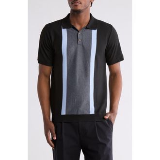 T.R. Premium Slim Fit Polo Sweater in Black at Nordstrom Rack, Size X-Large