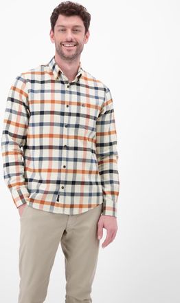 Lerros Karohemd LERROS, Herren, Gr. XXL, N-Gr, broken wei&szlig;, Web, Obermaterial: 100% Baumwolle, kariert, regular fit normal, Manschette, Hemden Karohemd, mit 