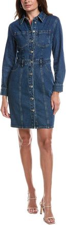 Gracia Button-Down Denim Shirtdress