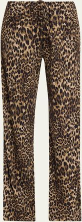 Nili Lotan Adriel Leopard Lounge Pants
