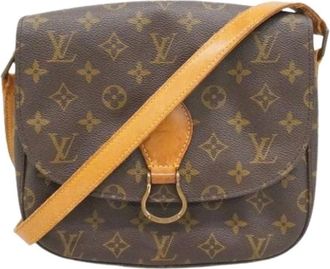 Louis Vuitton Pre-owned Cross Body Bags, female, Brown, Size: ONE SIZE Pre-owned Monogram Saint Cloud Shoulder Bag