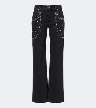 Isabel Marant Jeans bootcut Silka con tachuelas