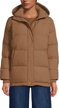 Lands End Wide Channel 600 Down Puffer Jacket in Toasted Peanut at Nordstrom, Size X-Small P