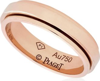 Piaget Possession Unisex 18k Rose Gold Wedding Ring, Size 55