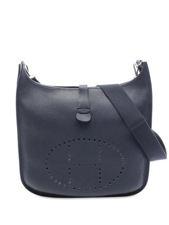 Herm&egrave;s 2018 Clemence Evelyne III TGM crossbody bag - Blu