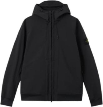 Stone Island Soft Shell-R jack met capuchon - Heren - Jassen - Zwart - Maat: L