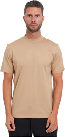 HUGO BOSS Tops, Heren, Beige, L, Katoen, Slim-fit T-shirt