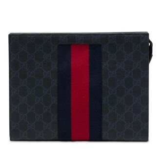 Gucci Pre-owned Gucci GG Supreme Web Clutch Unisex 2N5S8Z8VF5KNMJN5