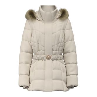 Guess Marina Korte Echte Donsjas - Dames - Jassen - Beige - Maat: 2XL Acryl