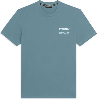 Freddy T-shirt in cotone con logo effetto gommato