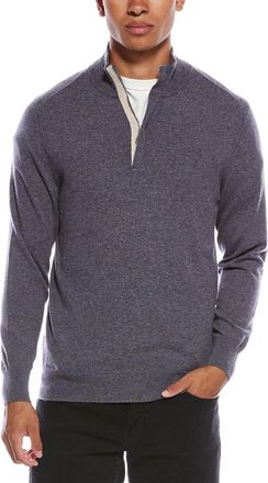 N.Peal N.Peal Baby Cashmere Half Zip Mock Sweater