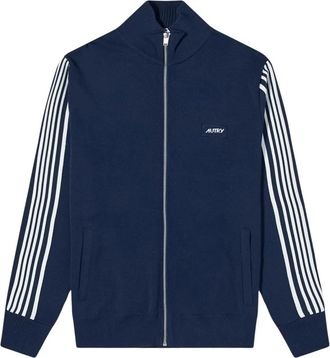 Autry Cardigan met rits - Heren - Vesten - Blauw - S - Nylon - Truien & Vesten