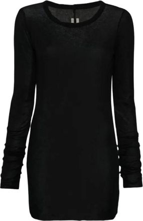 Rick Owens Rib LS T-Shirt - Dames - Longsleeves - Zwart - M - Tops