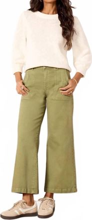 Kut from the Kloth Meg High Rise Wide Leg Pants In Pistachio