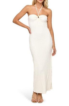 L*Space Lucca Halter Maxi Dress in Cream at Nordstrom Rack, Size X-Large