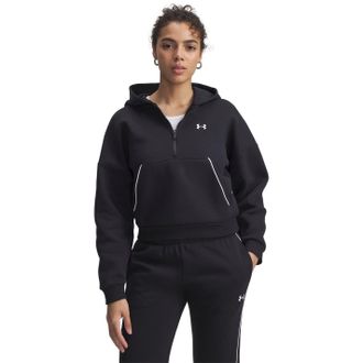 Under Armour Rival-sweatshirt met capuchon en ruime pasvorm voor dames (Zwart)