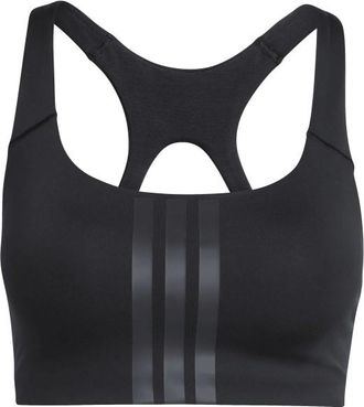 adidas Optime 3-Stripes MS Bra Sport-BH f&uuml;r Damen | schwarz