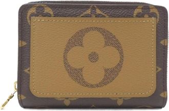 Louis Vuitton Monogram Reverse Marron Coated Canvas Wallet (Bi-Fold) (Pre-Owned)