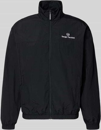 Sergio Tacchini Regular Fit Jacke mit Stehkragen Modell Nayla in Black, Gr&ouml;&szlig;e XXL