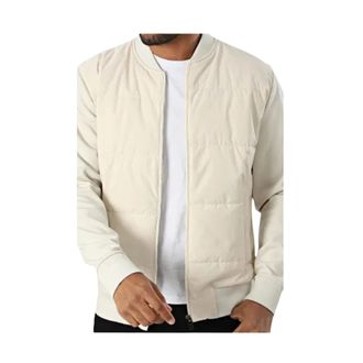 HUGO BOSS Jassen, Heren, Beige, XL, Katoen, H-Skiles Ritssluiting Sweatshirt