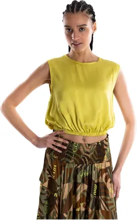 Akep Donna, Top, Giallo, S, new