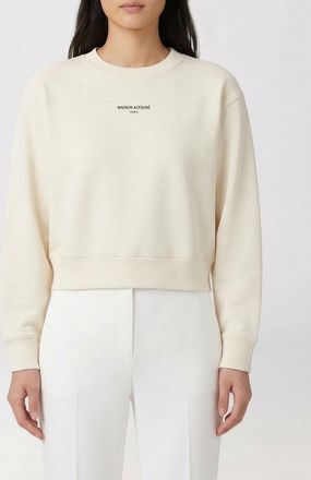 Maison Kitsun&eacute; Felpa girocollo Maison Kitsun&eacute; in cotone