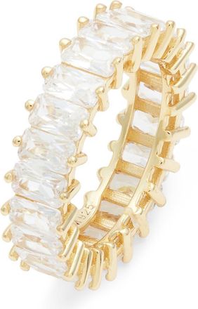 The M Jewelers NY The Emerald Cut Pav&eacute; Ring in Gold at Nordstrom, Size 6
