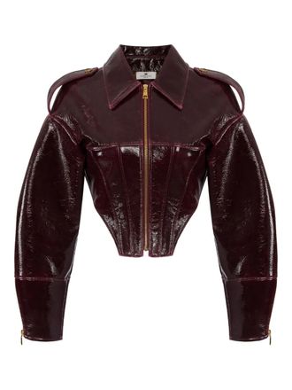 Elisabetta Franchi Giacca stile corsetto - Rosso