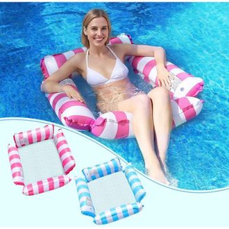 OEM Juego De 2 Colchones Inflables Para Piscina, Colch&oacute;n De Aire Inflable Para Adultos Con Bomba, Soporta Hasta 80 Kg, Con Portavasos, Para Adultos, Para 