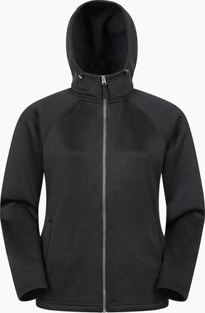 Mountain Warehouse Womens Mountain Warehouse Womens/Ladies Nevis Full Zip Hoodie - Black - Size: 10