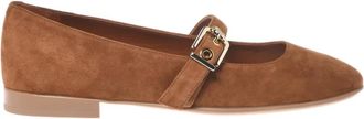 Baldinini Ballerina van su&egrave;deleer - Dames - Ballerinas - Bruin - 36 EU - Leer - Schoenen
