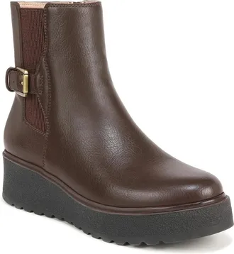 Naturalizer Soul Naturalizer Jayda I7953S1200 Boots Womens Brown Side Zip Platform JOBB1005
