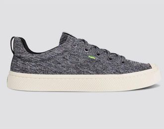 Cariuma Womens Cariuma IBI Low Sneakers Stone Gray Knit Lace Up Casual Shoes GAL1751