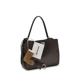Balenciaga Womens Brown Calf Leather Bos Taurus Shoulder Bag