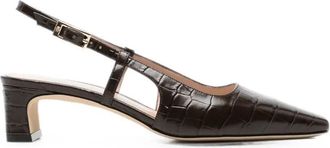 Stuart Weitzman Slingback Shoes Leather Baby Babette