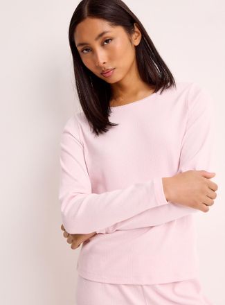 Miiyu Womens Scalloped edging pointelle knit sweater