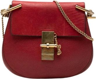 Chlo&eacute; Pre-owned Drew Cross Body Bag - Dames - Vintage Schoudertas - Rood - ONE Size - Leer - Vintage