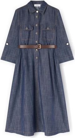 Motivi Dames, Jurken, Blauw, Maat: XS Katoen