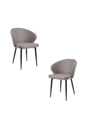 Regalos Miguel Packs Sillas Comedor - Pack 2 Sillas Zalva Tela - Gris