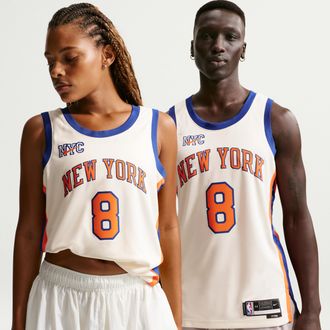 Nike OG Anunoby New York Knicks City Edition Nike Mens NBA Swingman Jersey in Brown | HM5989-124