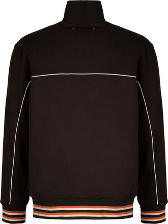 Golden Goose Mens Otto Cotton Full-Zip Sweatshirt Brown Top
