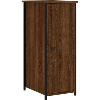 vidaXL Comodino Rovere Marrone 32x42x80 cm in Legno Multistrato - Vidaxl