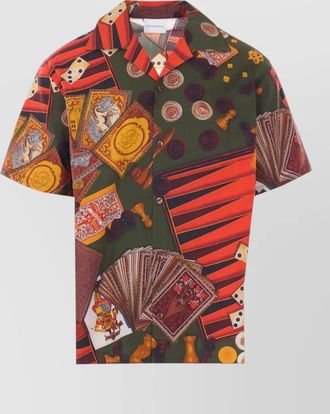 Dr&ocirc;le de Monsieur casual short sleeves graphic print shirt