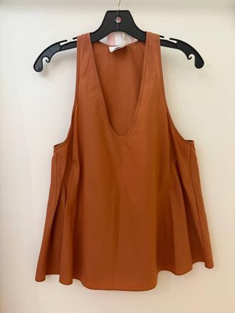 Forte_Forte Womens Popline Top In Terra