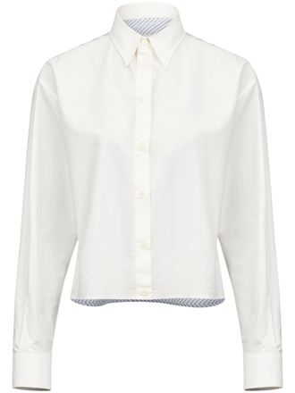 Maison Margiela Cropped blouse - Wit