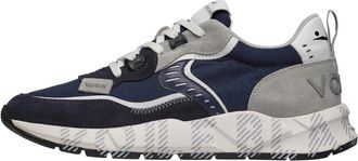 Voile Blanche Club 01 - Heren - Sneakers - Blauw - 44 EU - Leer - Schoenen
