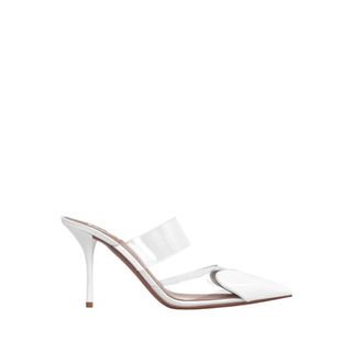 Alaia Coeur Mules 90 - Dames - Muiltjes - Wit - 37 EU - Leer - Schoenen